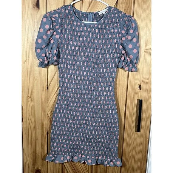 anthropologie blue ruffle dress When Dreams Come True Blue Butterfly Dress Blue / 4T main image 1